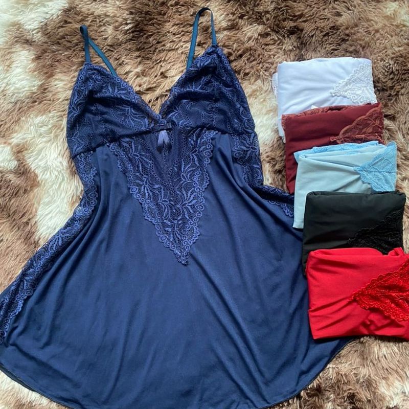 Camisola Sara Plus Size 48/50/52/54/56/58/Linha noite/Pijama/Sexy/Roupa de durmir/Confortável