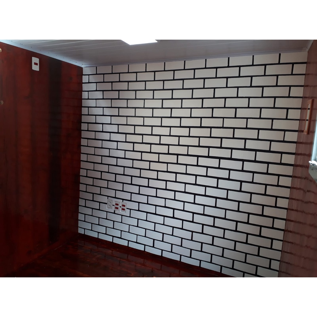 Tijolinho de Isopor T3F - 5x20x1cm -(100 unidades) ideal para decoração de paredes