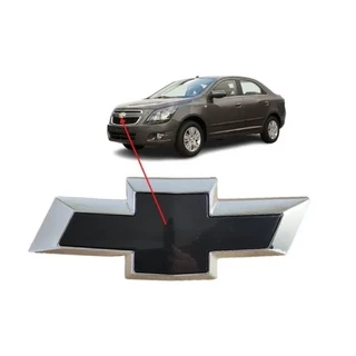 Emblema Dianteiro Grade GM Cobalt 2013 2014 2015 Preto Black piano
