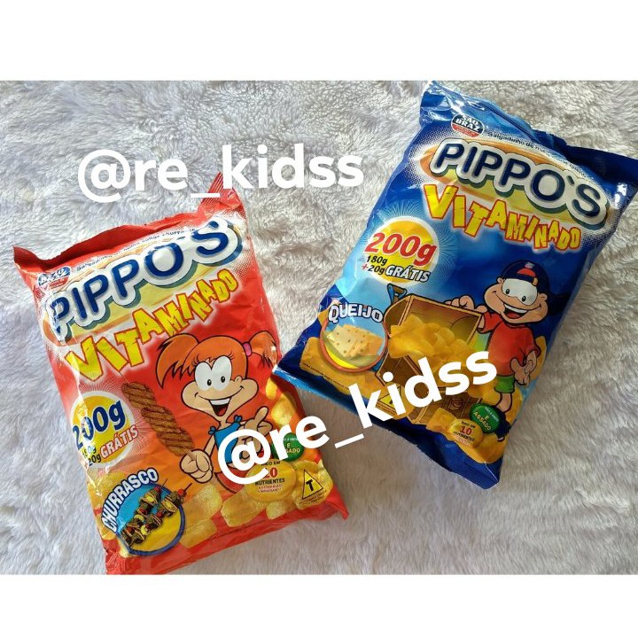 Salgadinho Pippos 200g Sabor Churrasco e Queijo PRONTO ENVIO