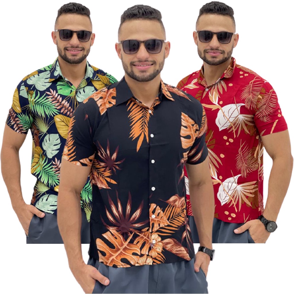 Camisa social 2024 praia masculina