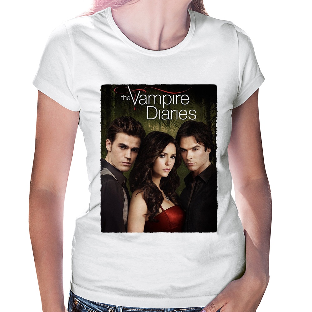 Camiseta Babylook Feminina The Vampire Diaries 8ª Temporada