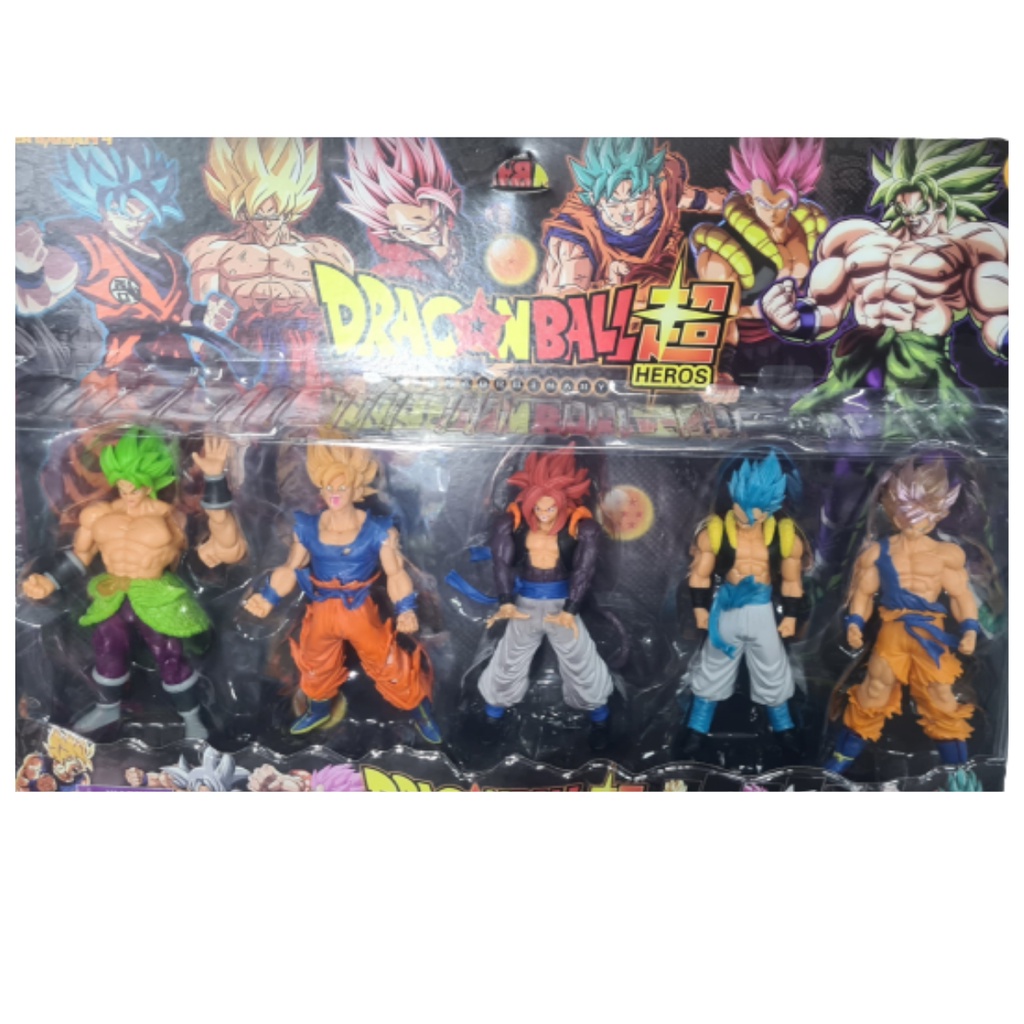 Boneco Dragon Ball Lote 2 Goku Mini SSJ4