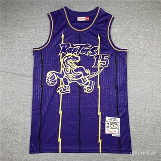 GlMt ◇ Camisa Nba Toronto Raptors No . 15 Carter Jersey Colete Esportivo Ano Do Rato Edição Limitada p