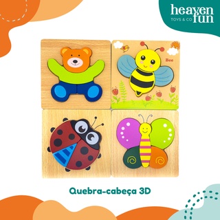 Montessori Brinquedos Educativos Do Bebê De Madeira 3d Quebra-cabeças Para  Crianças Jogos Da Criança Brinquedos Educativos Para Crianças 1 2 3 Anos  Meninos Menina Presente - Método Montessori - AliExpress