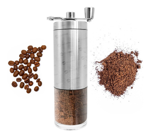 Moedor De Grãos Café Manual Aço Inox C/ Ajuste De Moagem