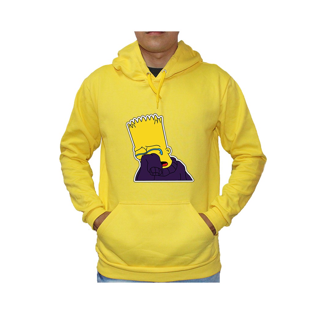 Moletom Canguru Unissex Blusa Bart Simpsons Triste (, P) em