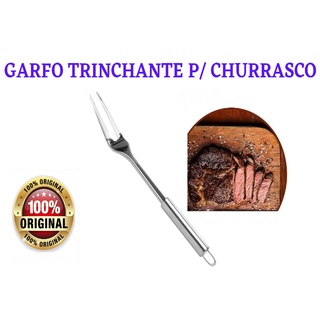 Garfo de Churrasco em Aço Inox - Garfo Trinchante - Starhouse