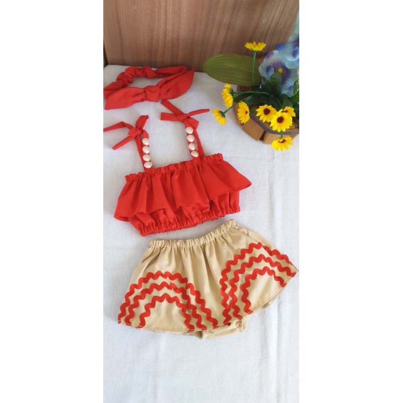 Conjunto best sale moana infantil