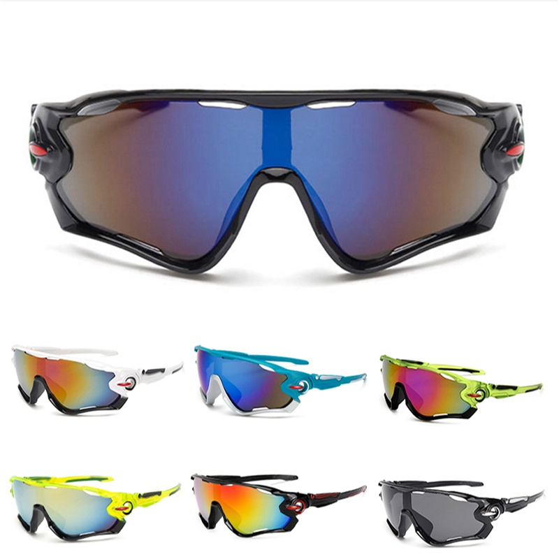 Óculos Ciclismo Bike Corrida 5 Lentes Em 1 + Suporte P/ Grau Cor Da Armação  Preto Cor Da Lente Amarela, Azul, Transparente, Espelhada E Preta Desenho  Preto