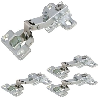4 Dobradiças De Pressão Para Armarios E Móveis De 26mm Curva /Alta