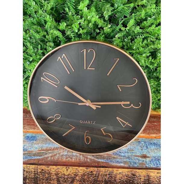 Relógio parede Moderno Rose Gold Cozinha Sala