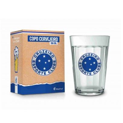 Copo Americano Cruzeiro 190ml Licenciado Brasfoot Presente