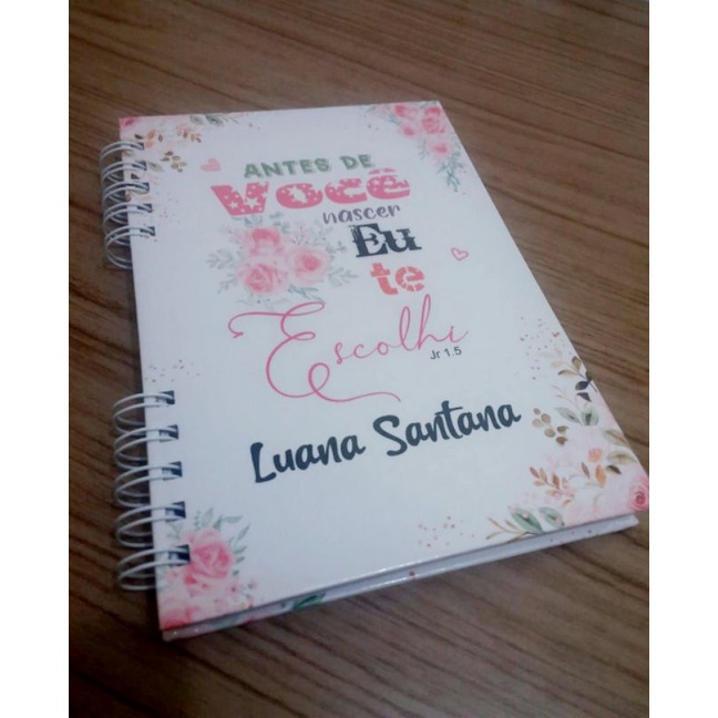 Caderno Personalizado 15x21cm Capa Dura Com Pauta 90 Folhas Shopee Brasil 8412