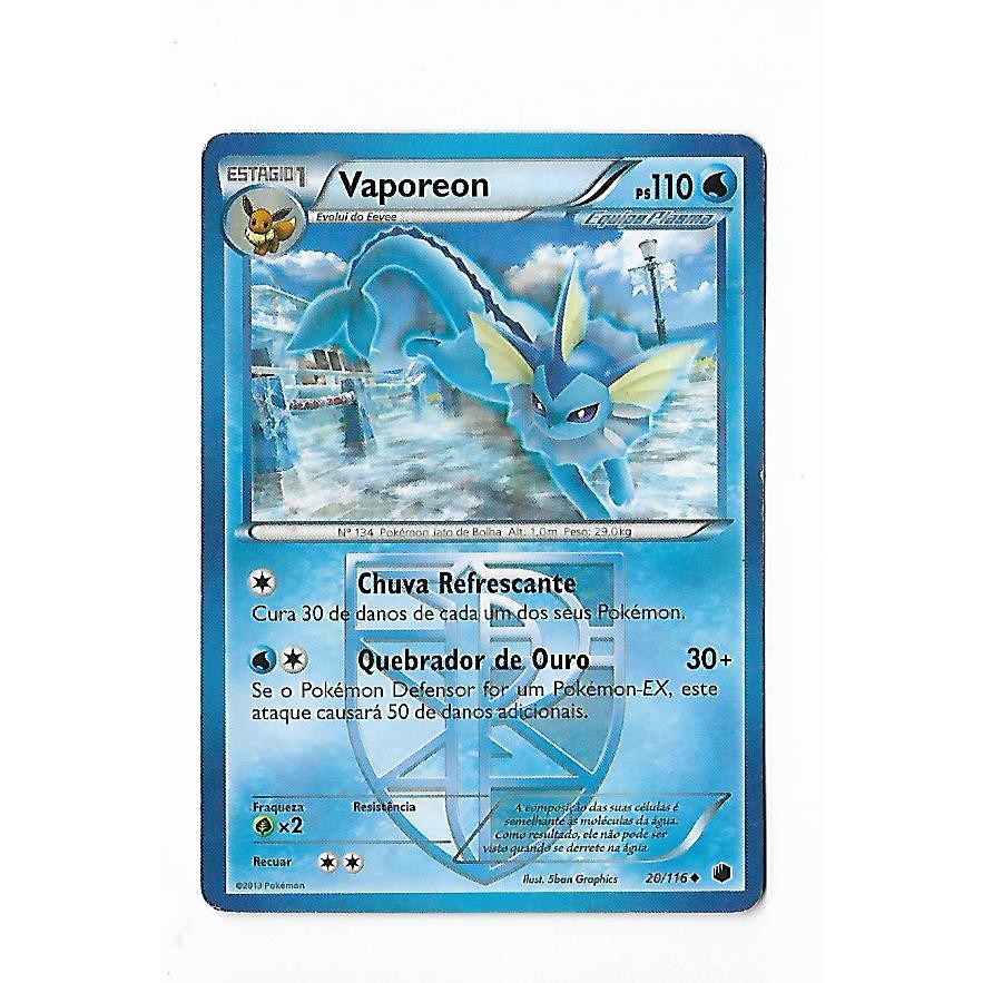 Pokemon Vaporeon Congelamento de Plasma