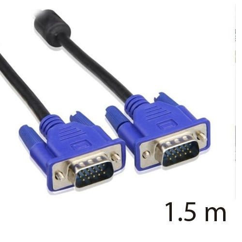Cabo VGA X VGA Macho Pc Tv Monitor Projetor 1,5 Metros
