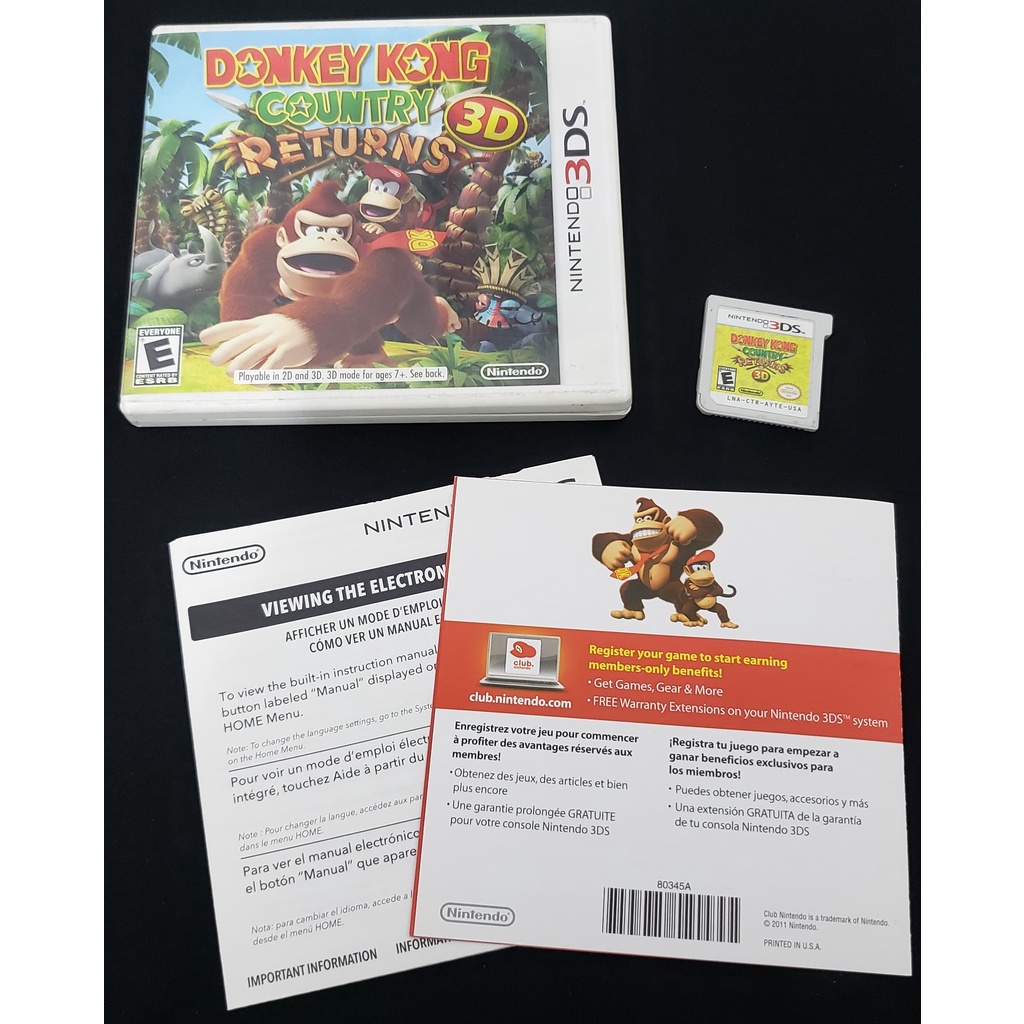 Jogo Donkey Kong Country Returns 3d - Nintendo 3ds