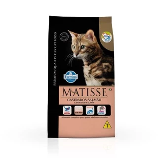 Ração Farmina Matisse Salmão Gatos Adultos Castrados 7,5KG