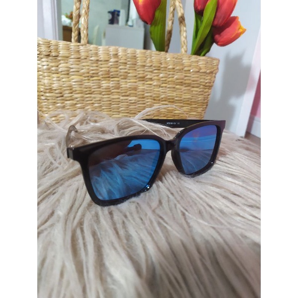 Óculos de sol azul espelhado unissex