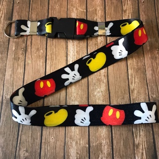 Chaveiro Mickey Cordão Com Engate Rápido Para Chave, Crachá