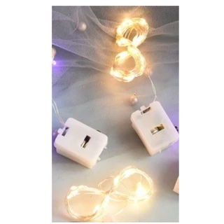 Fio De Led 2 metros Fada Para Decoração De Natal / Ano Novo / Natal / Casamento de Bateria em Oferta na Shopee