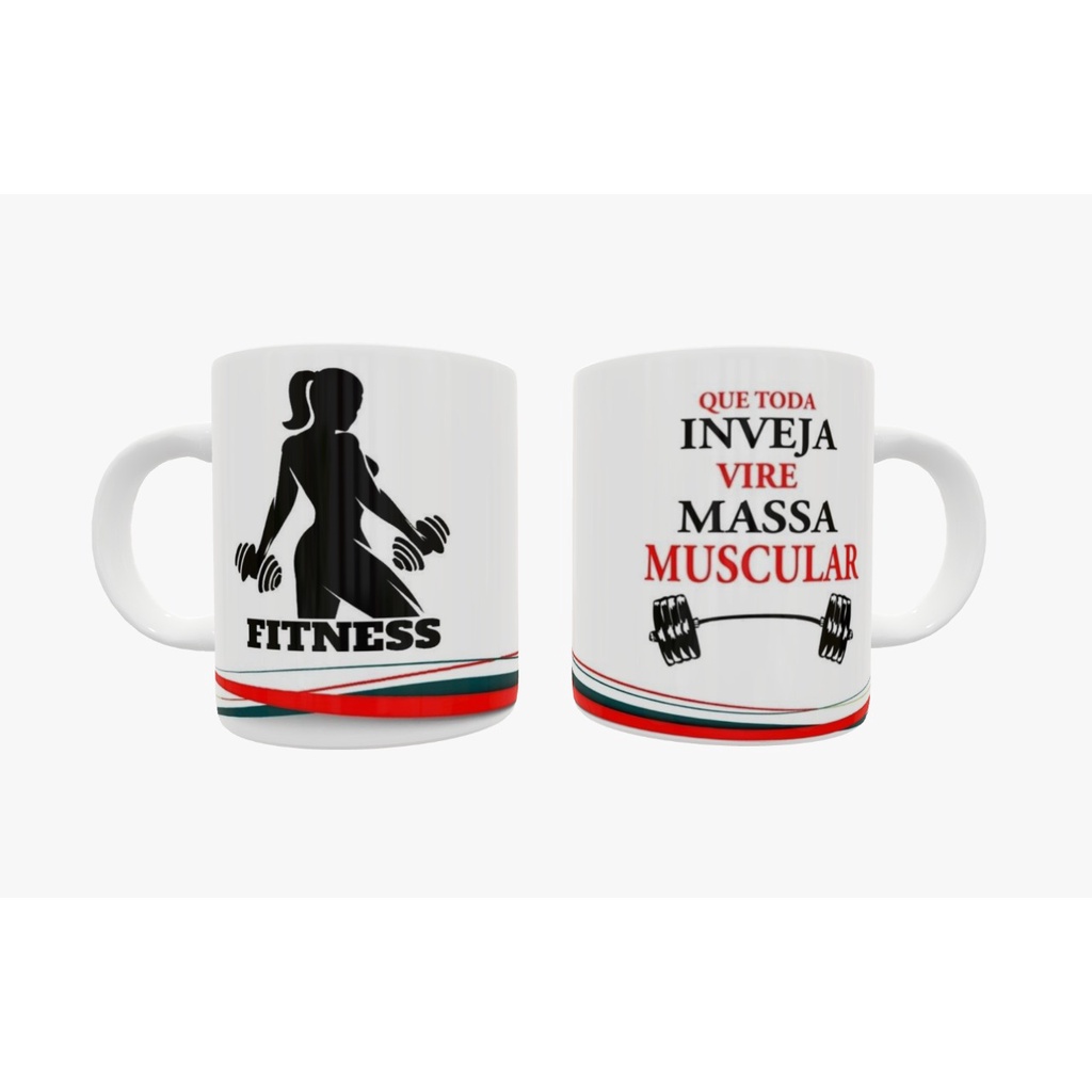 Caneca Fitness - Caneca Academia Malhação - Caneca Personalizada ...