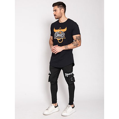 Camiseta Camisa Blusa Longline Oversized 5% Elastano