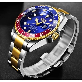 Relógio Masculino Lige 10045 Quartzo Casual Em Aço Inoxidável ENVIO IMEDIATO