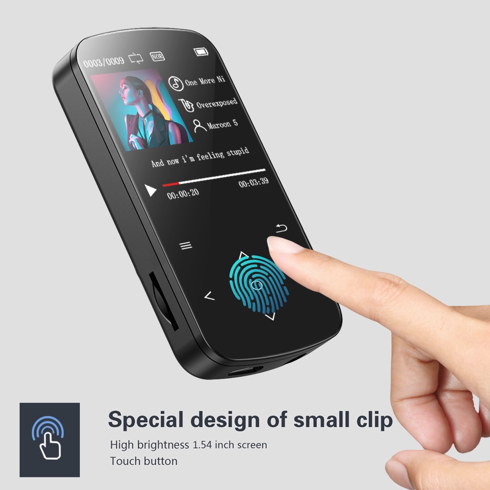 MP3 Player BENJIE M9 Bluetooth Sem Incorporada A Versão De Memória Mini