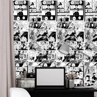 Papel de Parede Adesivo Jujutsu Kaisen Mangá Autocolante