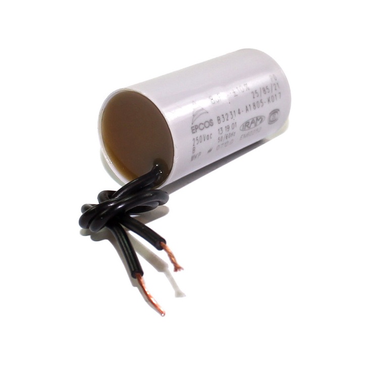 Capacitor De Partida Motor Quadrado 8uf 450vac 2 Fios | MercadoLivre