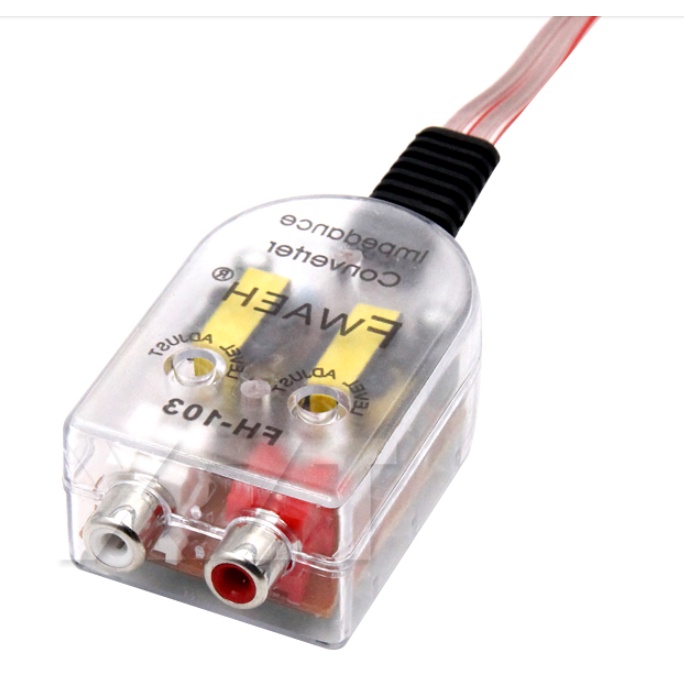 Adaptador converso de audio fios para rca para som original sem saida