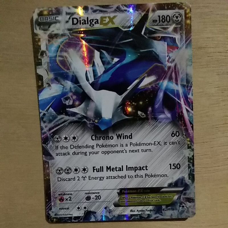 Dialga EX (carta ultra rara, lendária e brilhante) - Pokémon TCG Cards  (original em inglês)