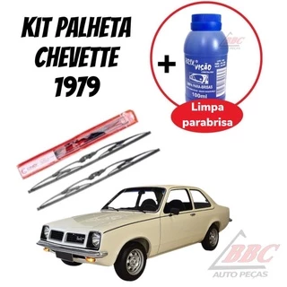 Kit 2 Palhetas Limpador De Parabrisa Dianteiro Chevette 1976