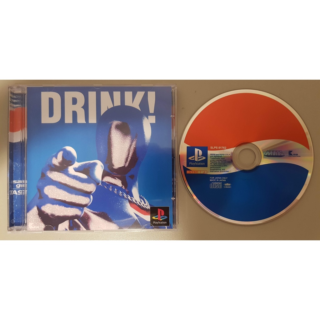 PS1 - Pepsi-man Pepsiman (mídia prata) - Leia a descrição