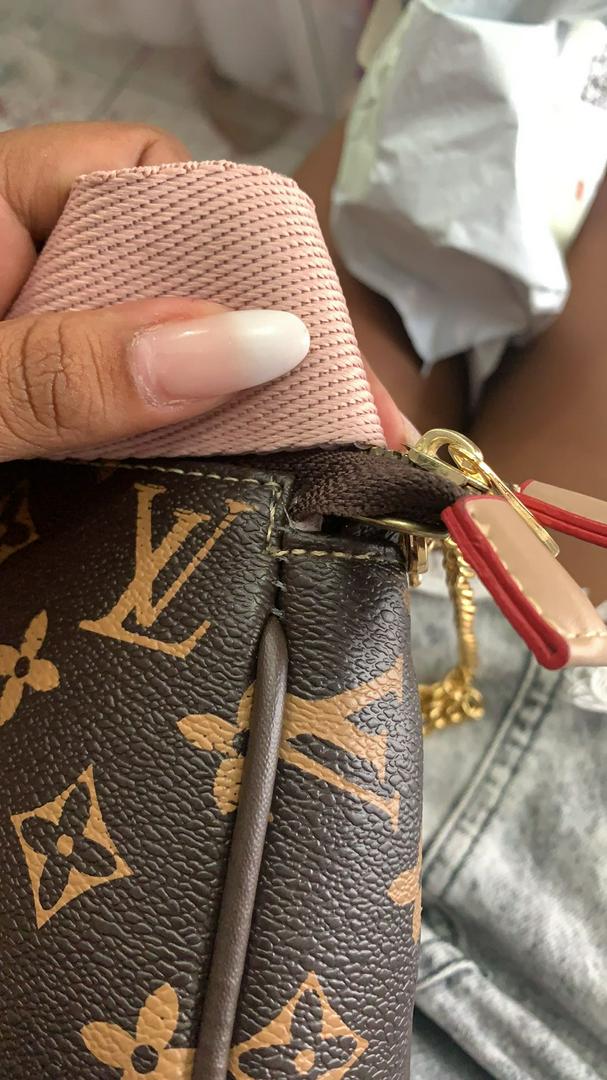 100% original autêntica bolsa Louis Vuitton feminina 3 em 1 bolsa  transversal M44813 - Escorrega o Preço