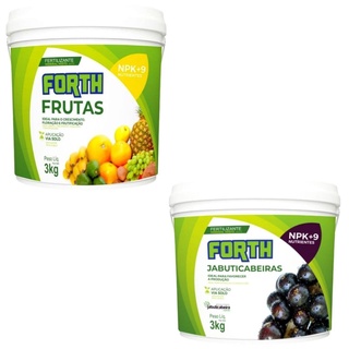 Kit Fertilizante Forth Frutas + Forth Jabuticabeiras NPK+9