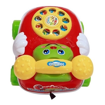 Brinquedo Educativo Carrinho Movido á Corda Telefone
