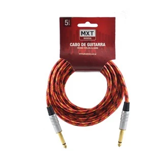 Cabo Para Guitarra Violão 5m Metros Blindado P10 P10 Têxtil em Oferta na Shopee