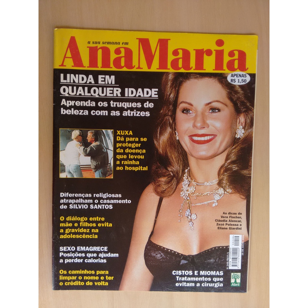 Revista Ana Maria 249 Vera Fischer Xuxa Dieta Receita 290s | Shopee Brasil