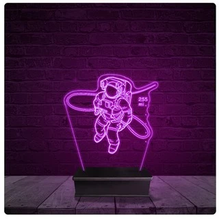 Luminária e Abajur Acrílico Led - Astronauta Desenho 22