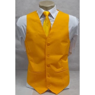 Colete Social Adulto em Oxford - Amarelo Ouro - COD: KS841