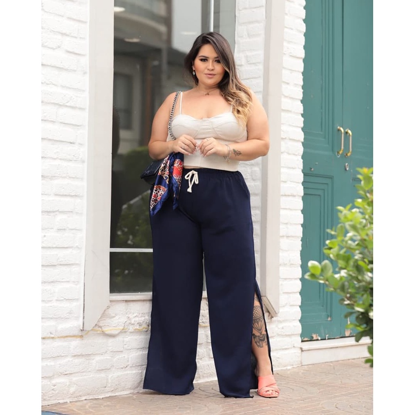 Calça comprida feminina cheap plus size