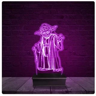 Luminária e Abajur Acrílico Led - Yoda Star Wars 10
