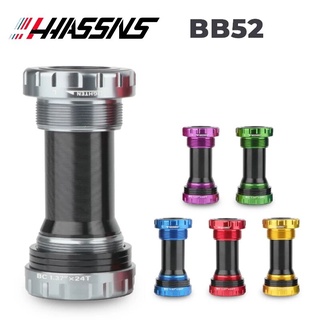 HASSNS bicicleta suporte inferior Hollowtech carruagem movimento central mtb bb68 para mountain bike pedaleira integrada pedaleira ciclismo