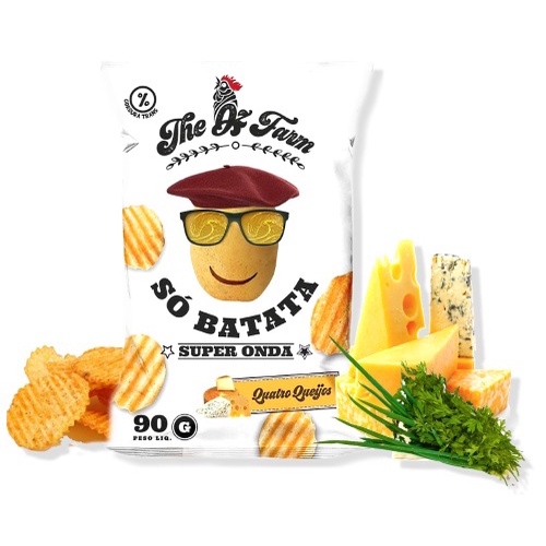 Salgadinhos Só Batata Quatro Queijos - The Oz Farm