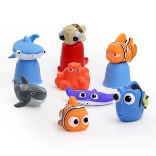 Brinquedos De Banho Do Bebê Procurando Nemo Dory Float Spray Água Squeeze Borracha Macia Jogo Banheiro Figura De Brinquedo Para Crianças