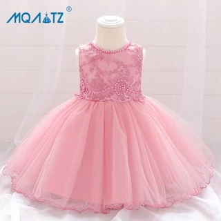 MQATZ Vestido De Verão Recém-Nascido Bebê 1o Aniversário Para Menina Festa De Noiva Vestidos De Princesa De Casamento 3-24 Meses