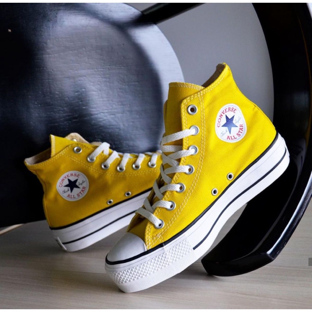 Tênis Infantil Unissex Converse All Star Cano Alto Amarelo