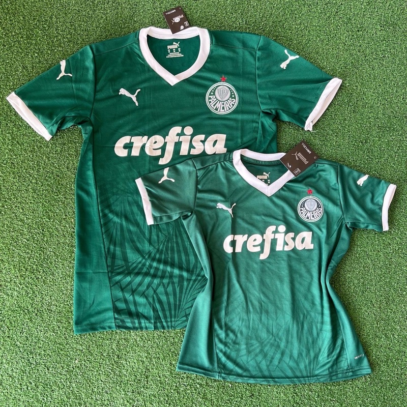 Kit Casal 2 Camisetas de Time de Futebol Palmeiras | A PRONTA ENTREGA 